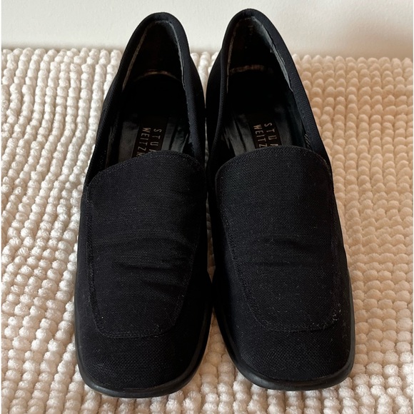 Stuart Weizmann black loafers. - Picture 1 of 7